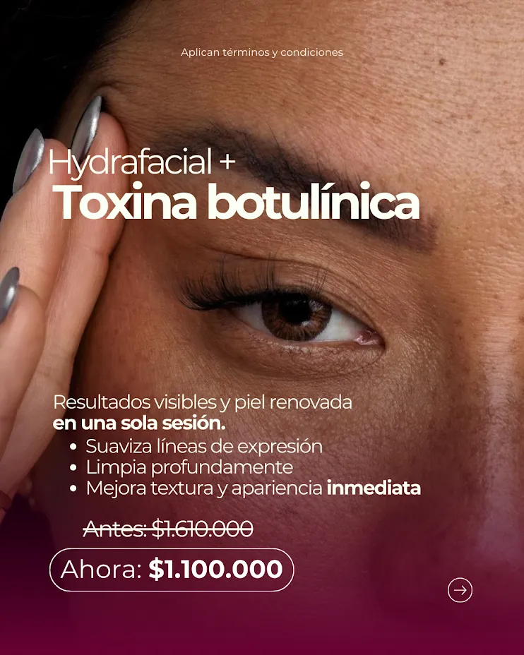 Toxina Botulínica + Hydrafacial