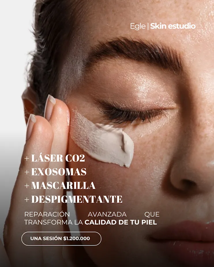 LÁSER CO2 + EXOSOMAS + MASCARILLA + DESPIGMENTANTE EGLÉ