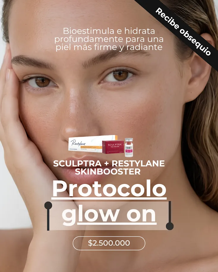 Sculptra + Restylane Skinbooster + Glow On de obsequio